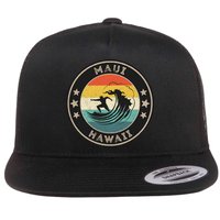 Maui Hawaii Maui Surfer Wo Maui Flat Bill Trucker Hat