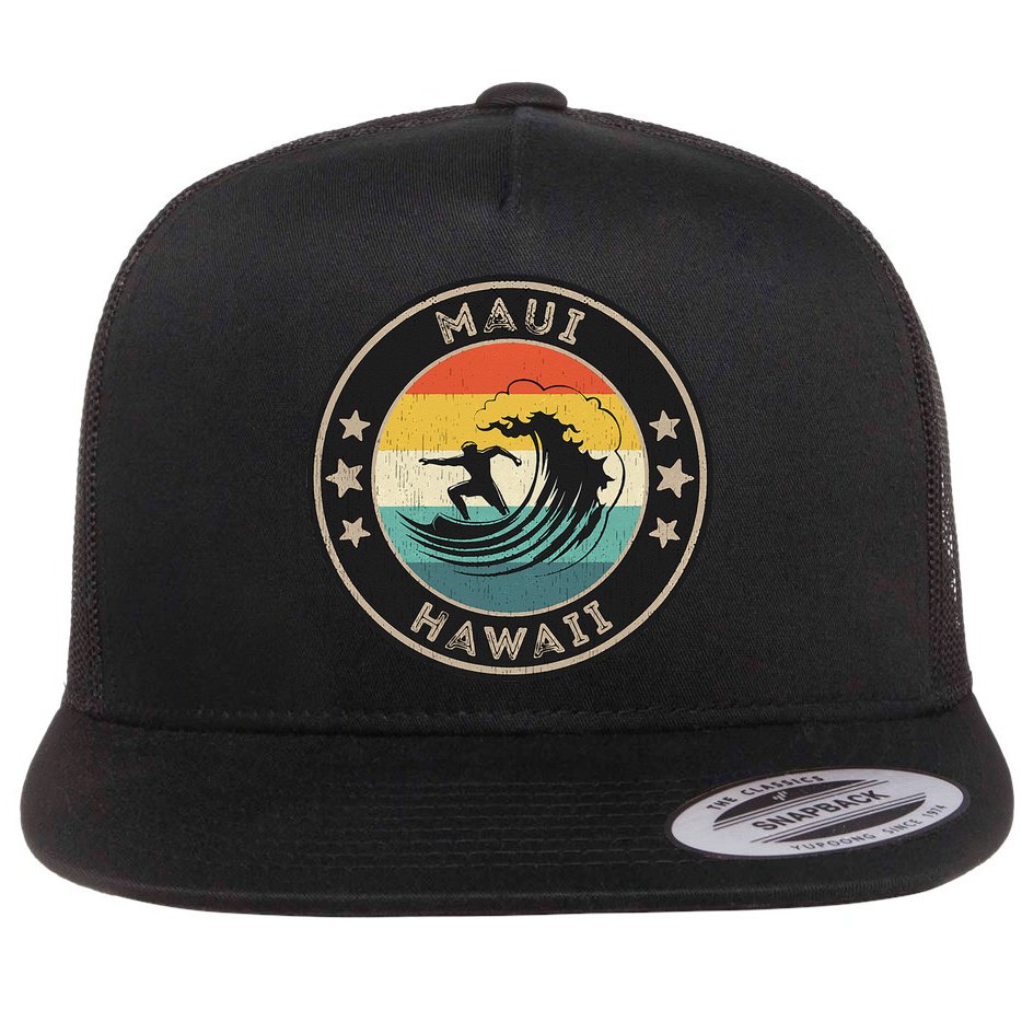 Maui Hawaii Maui Surfer Wo Maui Flat Bill Trucker Hat