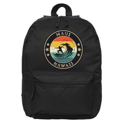Maui Hawaii Maui Surfer Wo Maui 16 in Basic Backpack