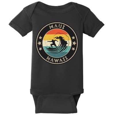 Maui Hawaii Maui Surfer Wo Maui Baby Bodysuit