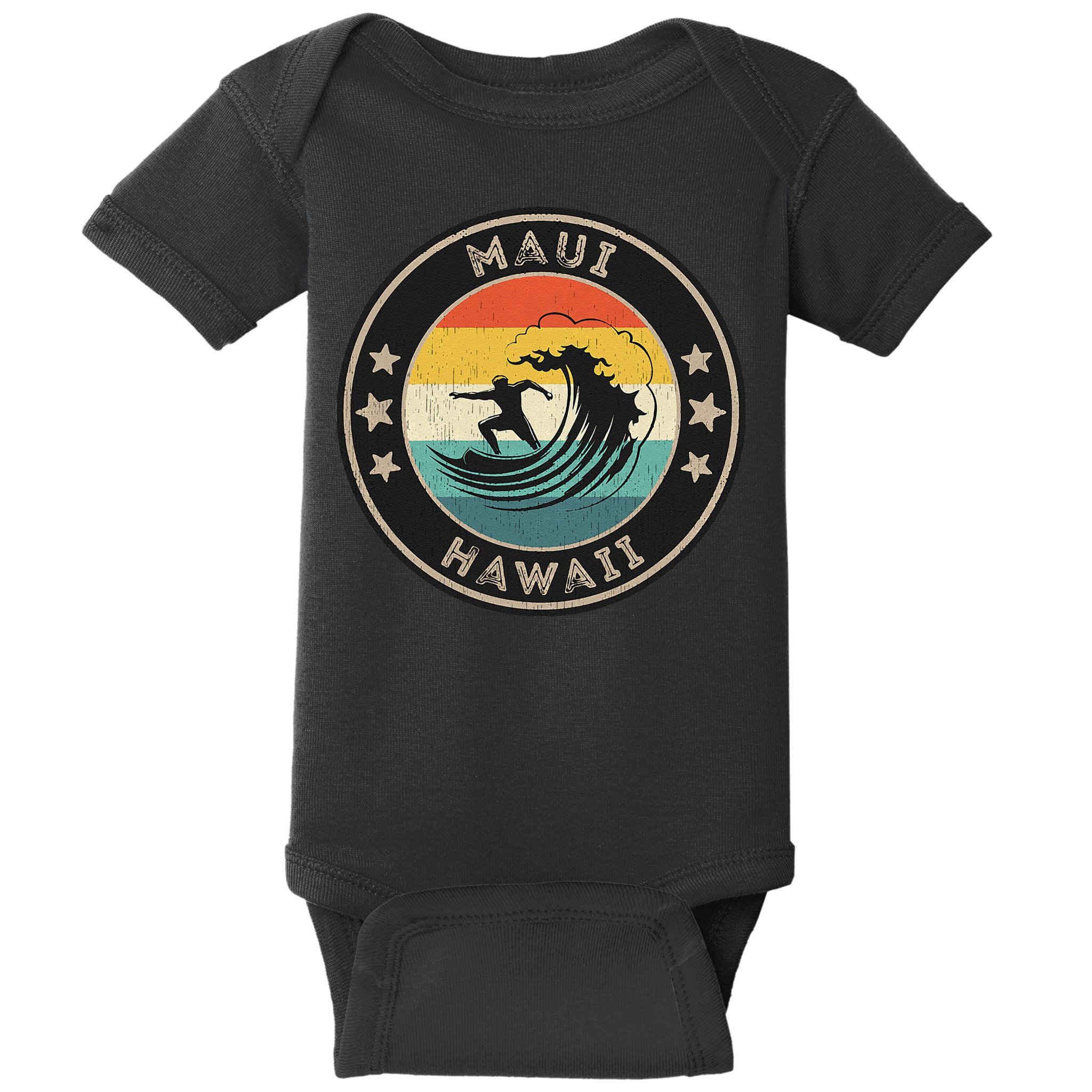 Maui Hawaii Maui Surfer Wo Maui Baby Bodysuit