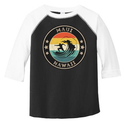 Maui Hawaii Maui Surfer Wo Maui Toddler Fine Jersey T-Shirt