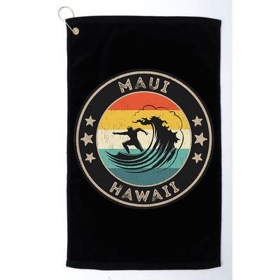 Maui Hawaii Maui Surfer Wo Maui Golf Towel