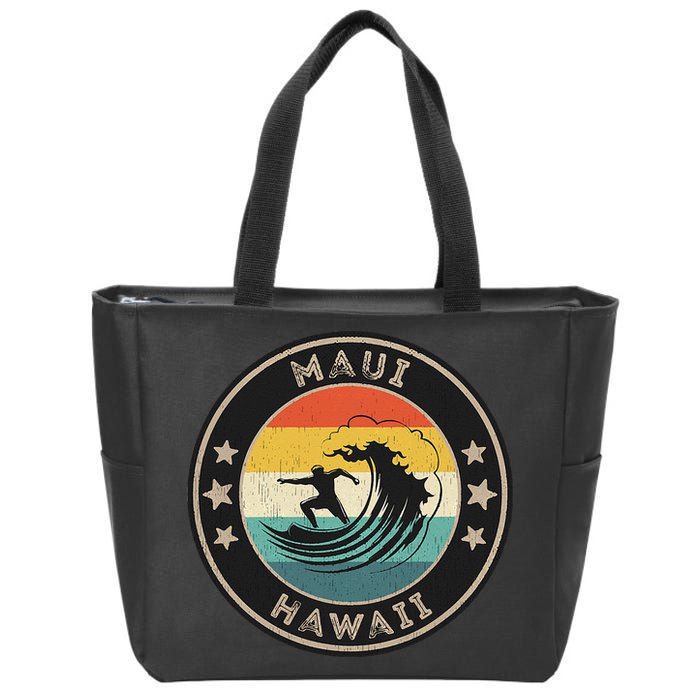 Maui Hawaii Maui Surfer Wo Maui Zip Tote Bag