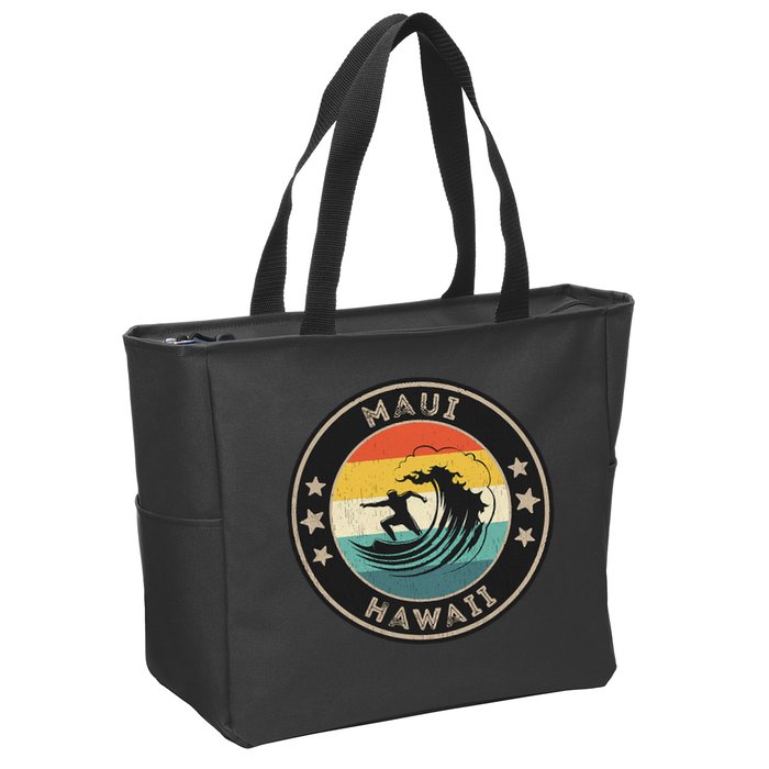 Maui Hawaii Maui Surfer Wo Maui Zip Tote Bag