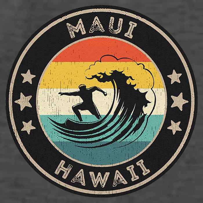 Maui Hawaii Maui Surfer Wo Maui Vector Backpack
