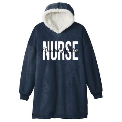 Mental Health Nurse Psych Nurse Psychiatric Nurse Rn Funny Gift Hooded Wearable Blanket