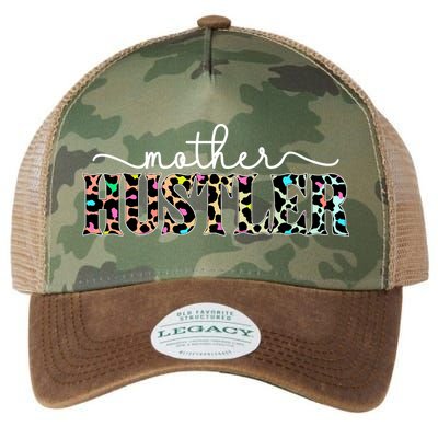 Mother Hustler Neon Cheetah Print Gift For Mom Legacy Tie Dye Trucker Hat