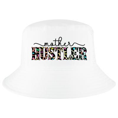 Mother Hustler Neon Cheetah Print Gift For Mom Cool Comfort Performance Bucket Hat