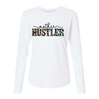 Mother Hustler Neon Cheetah Print Gift For Mom Womens Cotton Relaxed Long Sleeve T-Shirt