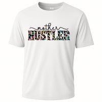 Mother Hustler Neon Cheetah Print Gift For Mom Cooling Performance Crew T-Shirt