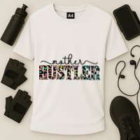 Mother Hustler Neon Cheetah Print Gift For Mom Cooling Performance Crew T-Shirt