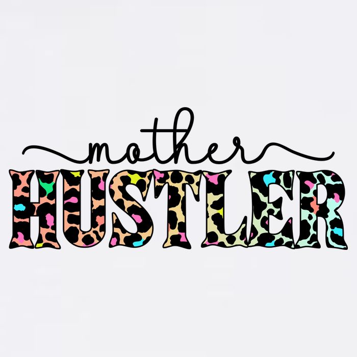 Mother Hustler Neon Cheetah Print Gift For Mom Cooling Performance Crew T-Shirt