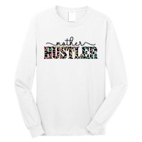 Mother Hustler Neon Cheetah Print Gift For Mom Long Sleeve Shirt