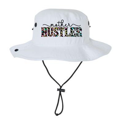 Mother Hustler Neon Cheetah Print Gift For Mom Bucket Hat