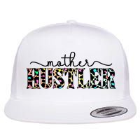 Mother Hustler Neon Cheetah Print Gift For Mom Flatbill Hat