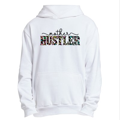 Mother Hustler Neon Cheetah Print Gift For Mom Urban Pullover Hoodie