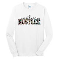 Mother Hustler Neon Cheetah Print Gift For Mom Tall Long Sleeve T-Shirt