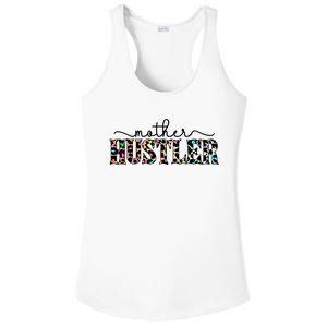 Mother Hustler Neon Cheetah Print Gift For Mom Ladies PosiCharge Competitor Racerback Tank