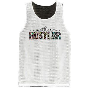 Mother Hustler Neon Cheetah Print Gift For Mom Mesh Reversible Basketball Jersey Tank