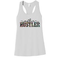 Mother Hustler Neon Cheetah Print Gift For Mom Women's Racerback Tank