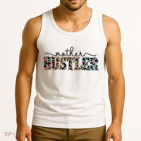 Mother Hustler Neon Cheetah Print Gift For Mom Tank Top
