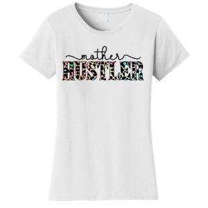 Mother Hustler Neon Cheetah Print Gift For Mom Women's T-Shirt