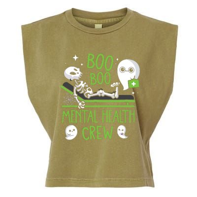 Mental Health Nurse Psych Boo Boo Crew Nursing Halloween Garment-Dyed Women's Muscle Tee