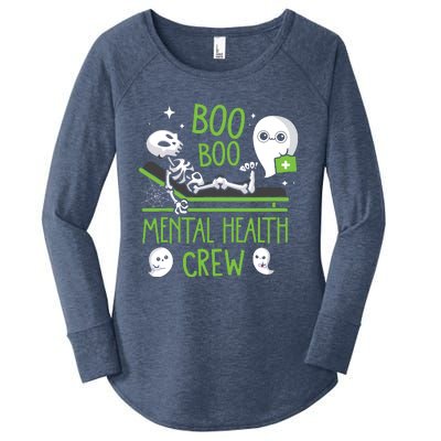 Mental Health Nurse Psych Boo Boo Crew Nursing Halloween Women's Perfect Tri Tunic Long Sleeve Shirt