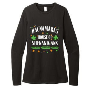 Mcnamara House Of Shenanigans Personalized St Patricks Day Cool Gift Womens CVC Long Sleeve Shirt