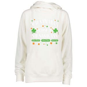 Mcnamara House Of Shenanigans Personalized St Patricks Day Cool Gift Womens Funnel Neck Pullover Hood