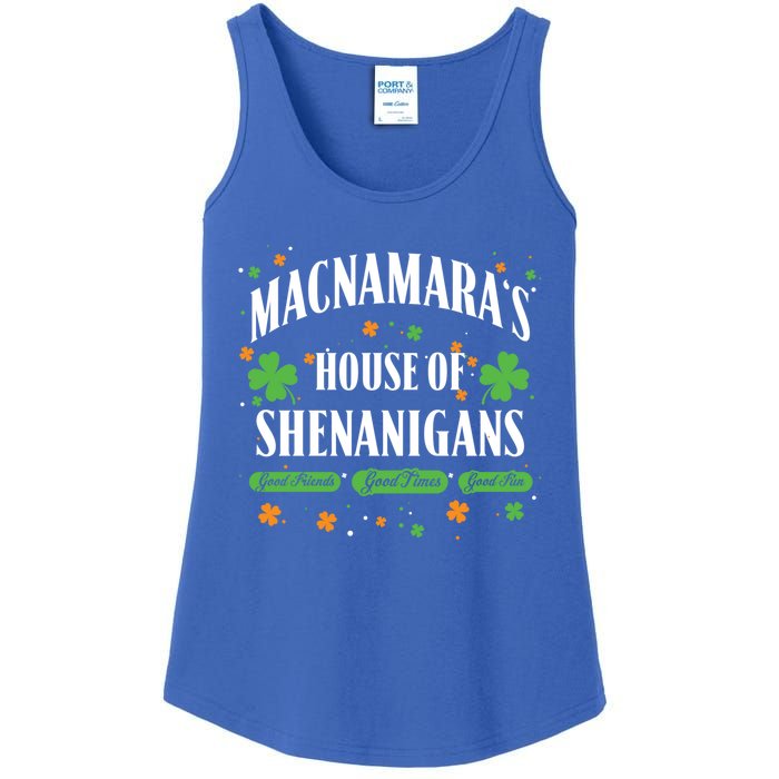 Mcnamara House Of Shenanigans Personalized St Patricks Day Cool Gift Ladies Essential Tank