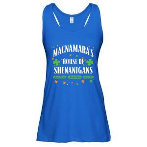 Mcnamara House Of Shenanigans Personalized St Patricks Day Cool Gift Ladies Essential Flowy Tank