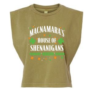 Mcnamara House Of Shenanigans Personalized St Patricks Day Cool Gift Garment-Dyed Women's Muscle Tee