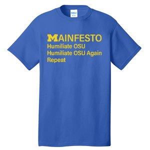 Manifesto Humiliate Osu Humiliate Osu Again Repeat Tall T-Shirt