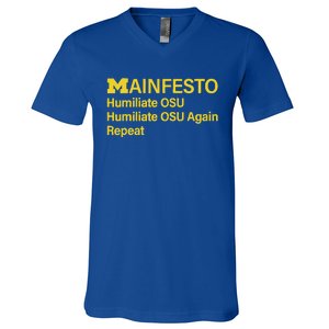 Manifesto Humiliate Osu Humiliate Osu Again Repeat V-Neck T-Shirt