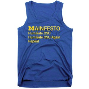 Manifesto Humiliate Osu Humiliate Osu Again Repeat Tank Top