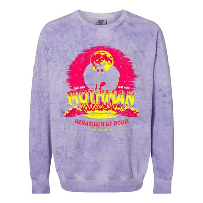 Mothman Harbinger Of Doom! Colorblast Crewneck Sweatshirt