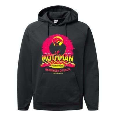 Mothman Harbinger Of Doom! Performance Fleece Hoodie