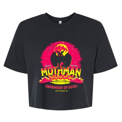 Mothman Harbinger Of Doom! Bella+Canvas Jersey Crop Tee