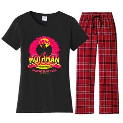 Mothman Harbinger Of Doom! Women's Flannel Pajama Set