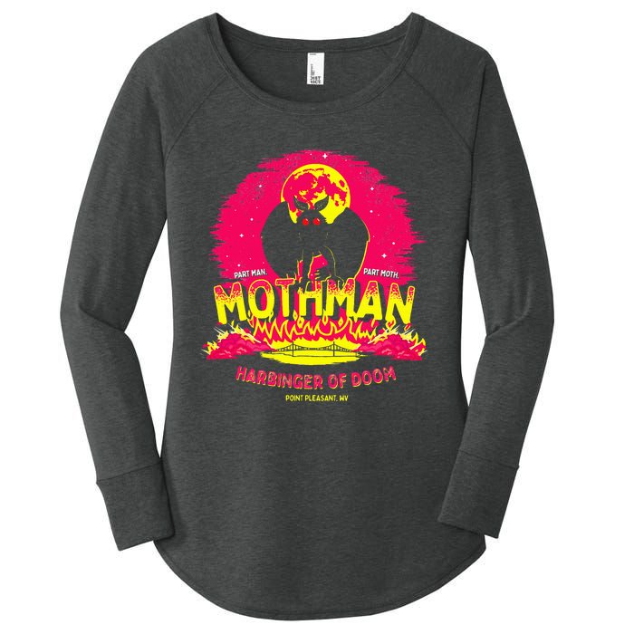 Mothman Harbinger Of Doom! Women's Perfect Tri Tunic Long Sleeve Shirt