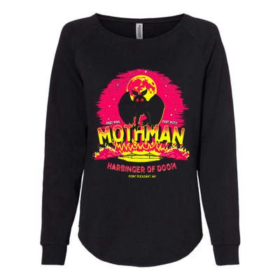 Mothman Harbinger Of Doom! Womens California Wash Sweatshirt