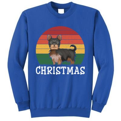 Matching Holiday Outfits Retro Yorkshire Terrier Christmas Gift Sweatshirt