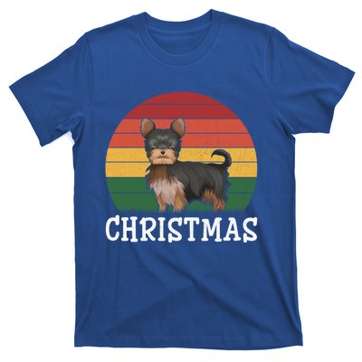 Matching Holiday Outfits Retro Yorkshire Terrier Christmas Gift T-Shirt