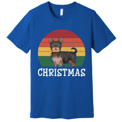 Matching Holiday Outfits Retro Yorkshire Terrier Christmas Gift Premium T-Shirt