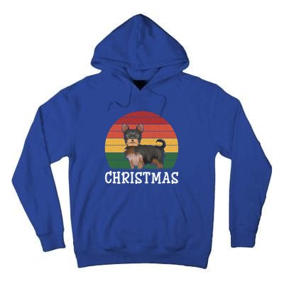 Matching Holiday Outfits Retro Yorkshire Terrier Christmas Gift Tall Hoodie