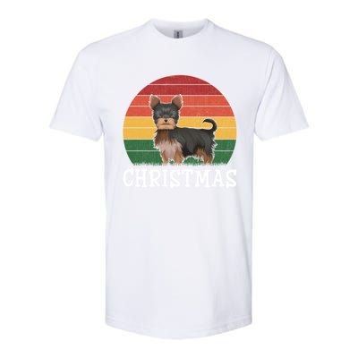 Matching Holiday Outfits Retro Yorkshire Terrier Christmas Gift Softstyle® CVC T-Shirt