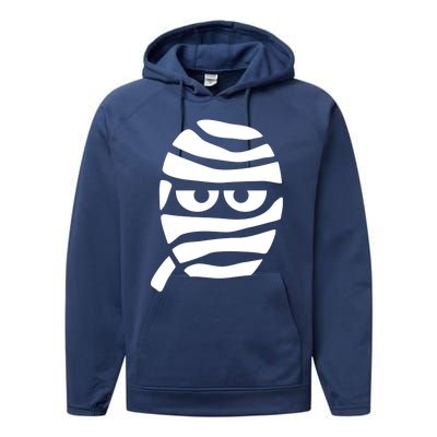 Mummy Halloween Outfit Mummy Meaningful Gift Performance Fleece Hoodie