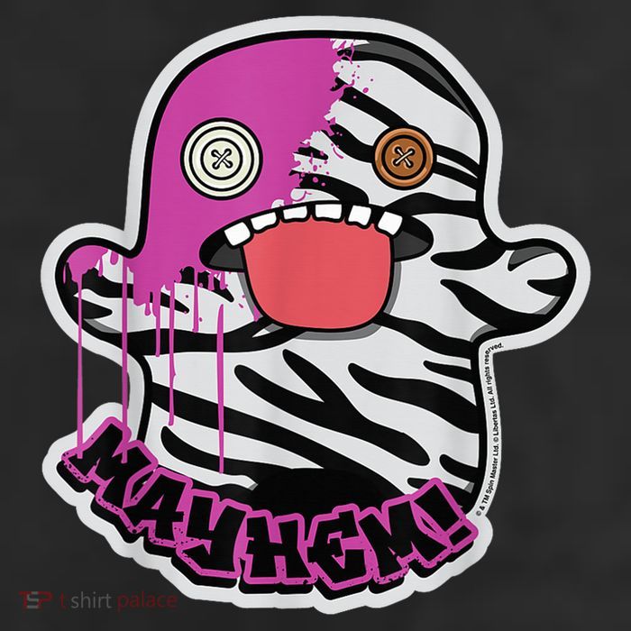 May Hem Oogah Boogah Zebra Paint Splat 7 Panel Mesh Trucker Snapback Hat